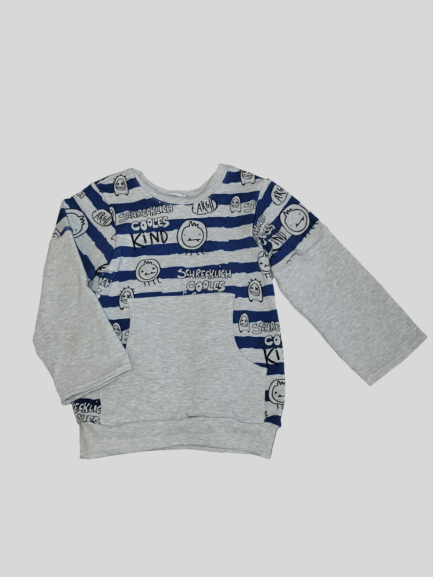 Pulli "schrecklich cooles Kind" Größe 104-110