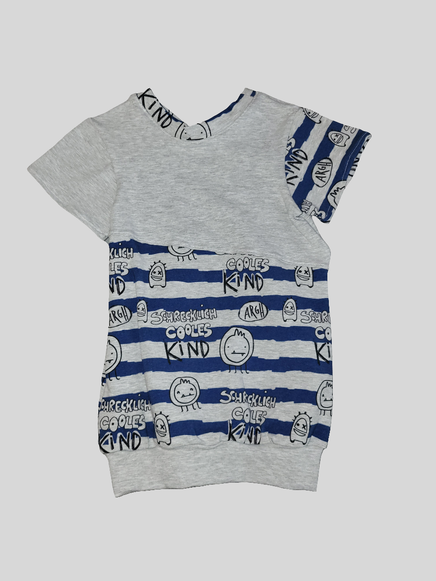 Longshirt "schrecklich cooles Kind" Größe 104-110