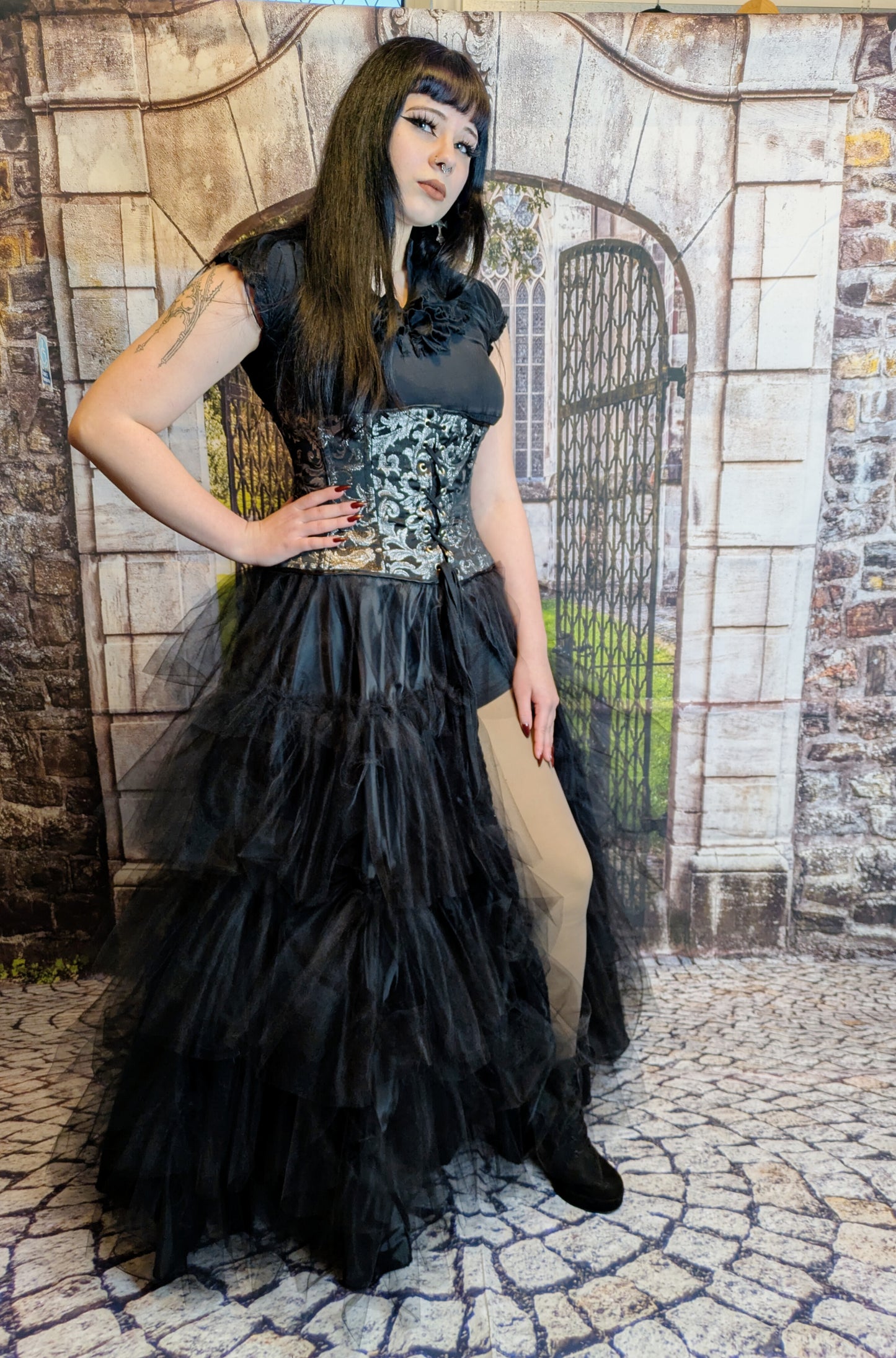 Tüllrock schwarz