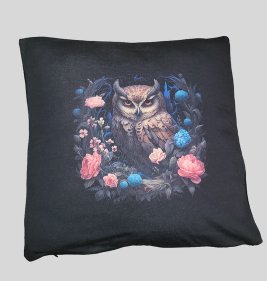 Kissen "Eule" schwarz