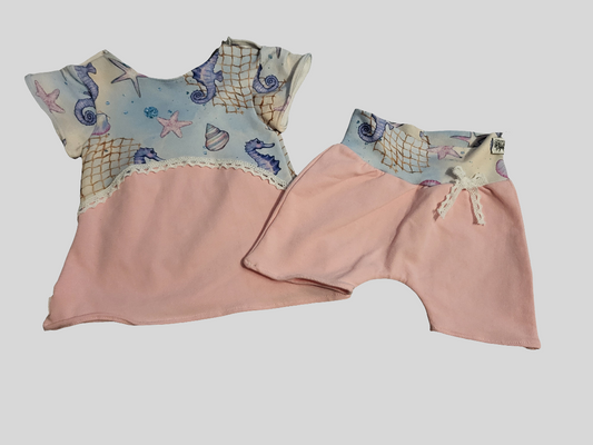 Sommer-Set "Meer blau" Größe 62-68