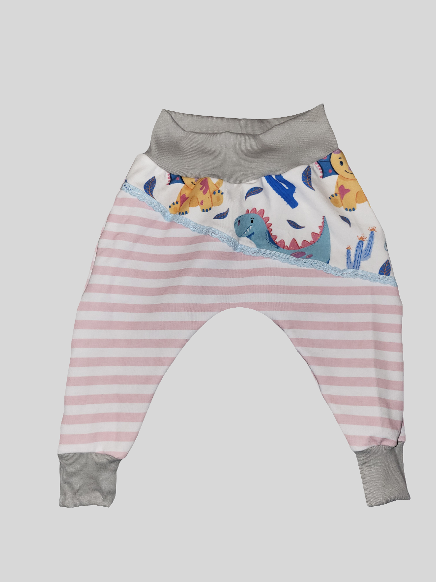 Hose "Dino rosa" Größe 68-74