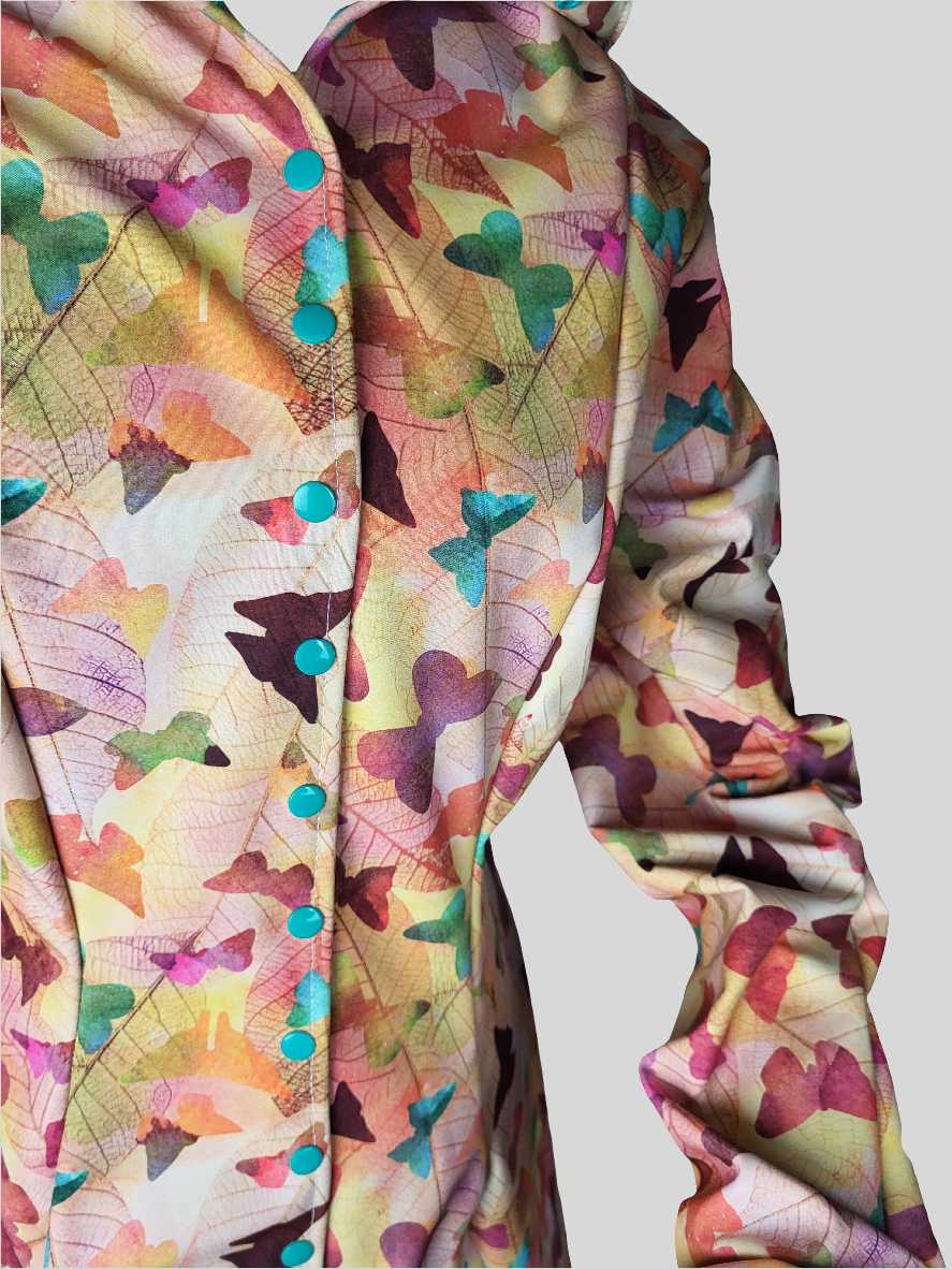 Softshell Jacke "bunter Herbst" Größe 36 bis 40