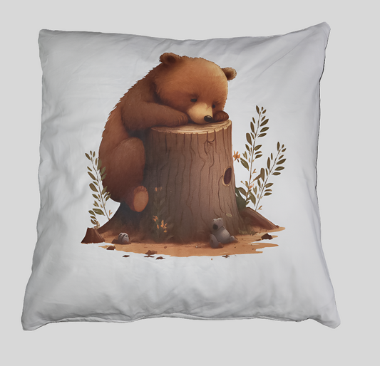 Kissen "Bär" weiß