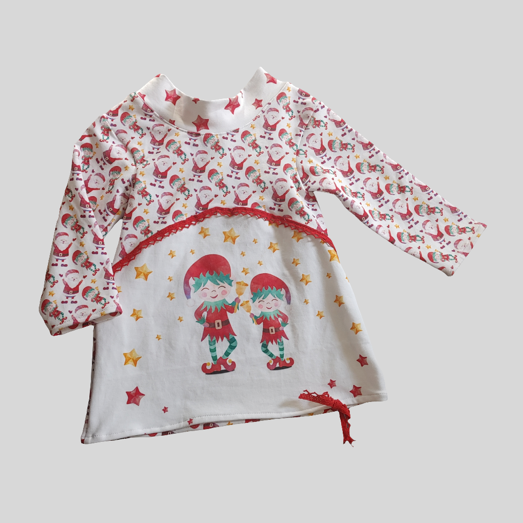 Pulli-Kleid "Weihnachtswichtel" Größe 92-98