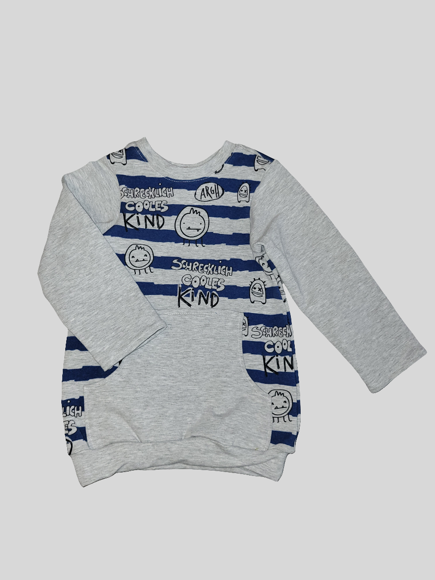 Pulli "schrecklich cooles Kind" Größe 92-98