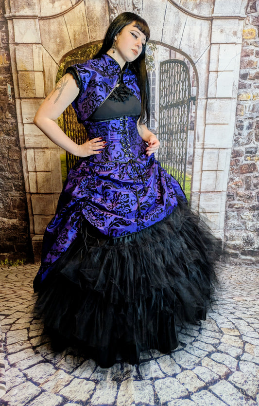 Gothic Set lila schwarz