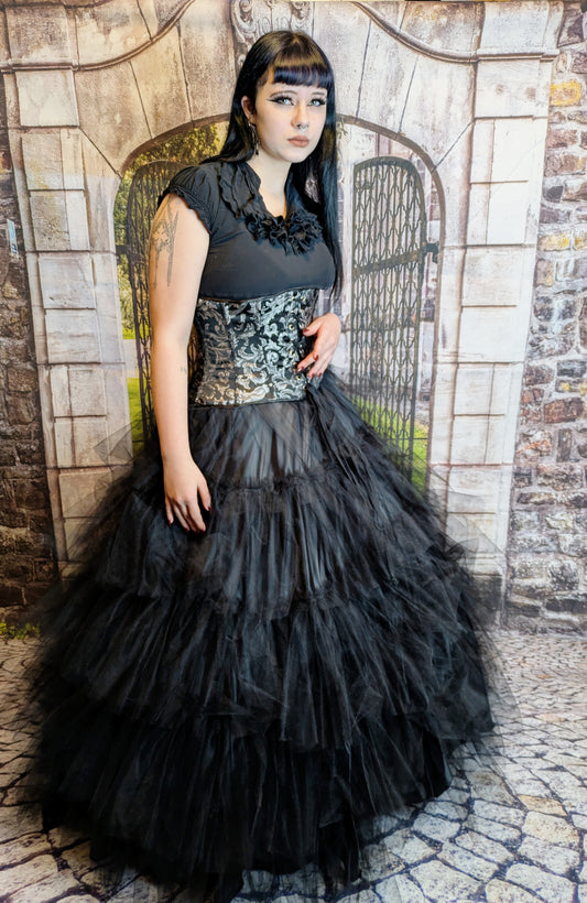 Tüllrock schwarz